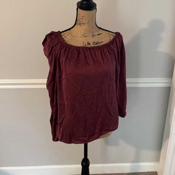 Ramy Brook Deep Red Fabric - Picture 1 of 6
